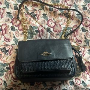 Coach bag navy blue color in very good condition